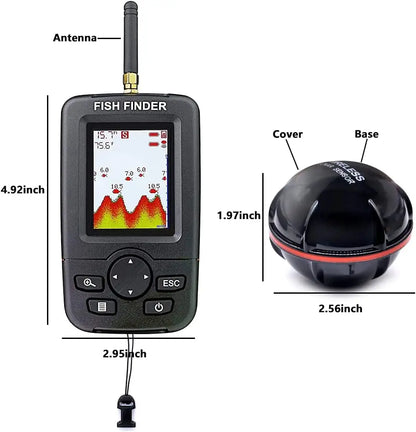 Wireless Sonar Fish Finder. Underwater Echo Sounder Fish Finder.