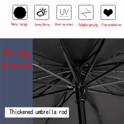 Super Large Folding Umbrella Windproof Folding Family Umbrellas