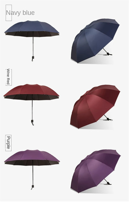 Super Large Folding Umbrella Windproof Folding Family Umbrellas