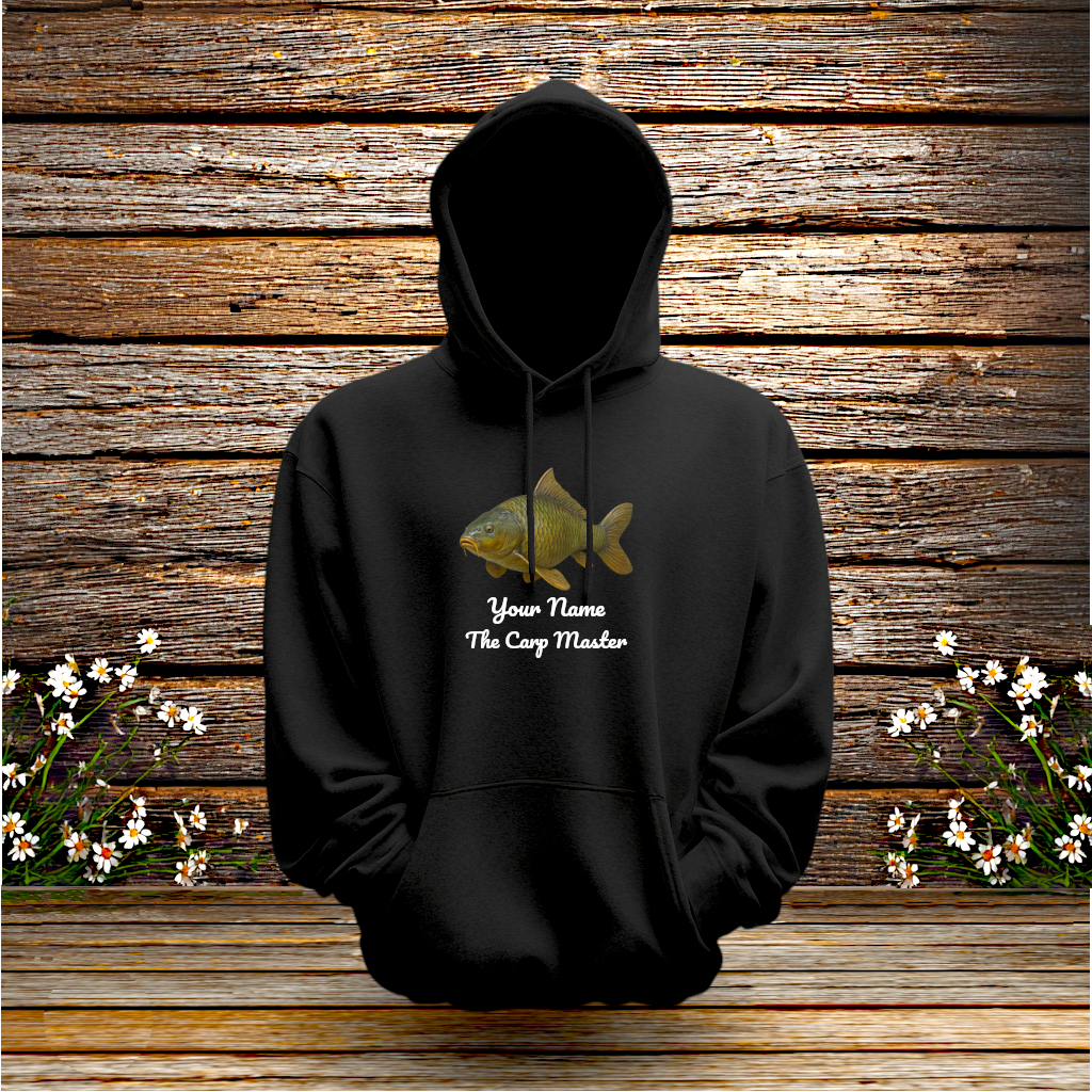 💚 Pullover Hoodie + Carp Master + Your Text