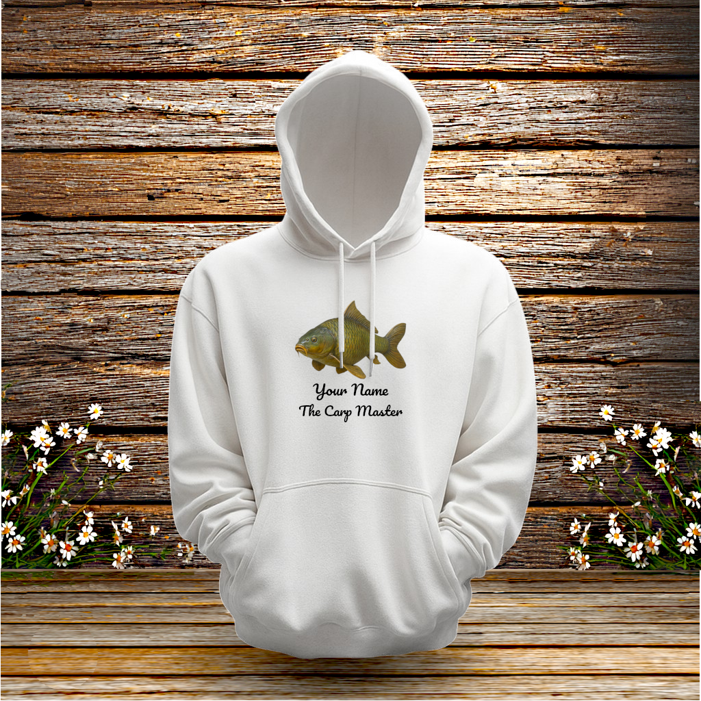 💚 Pullover Hoodie + Carp Master + Your Text