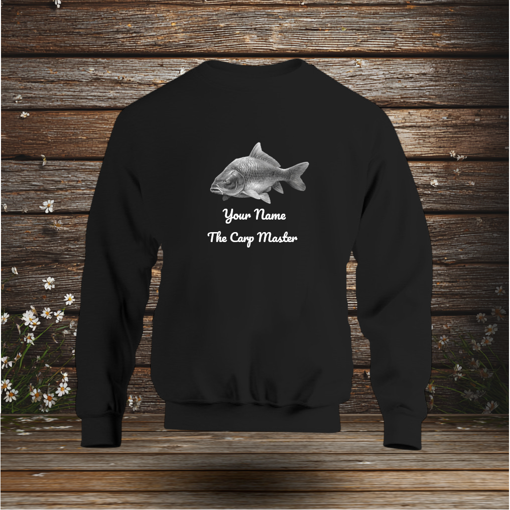 💚 Sweatshirt + The Carp Master + Your Text