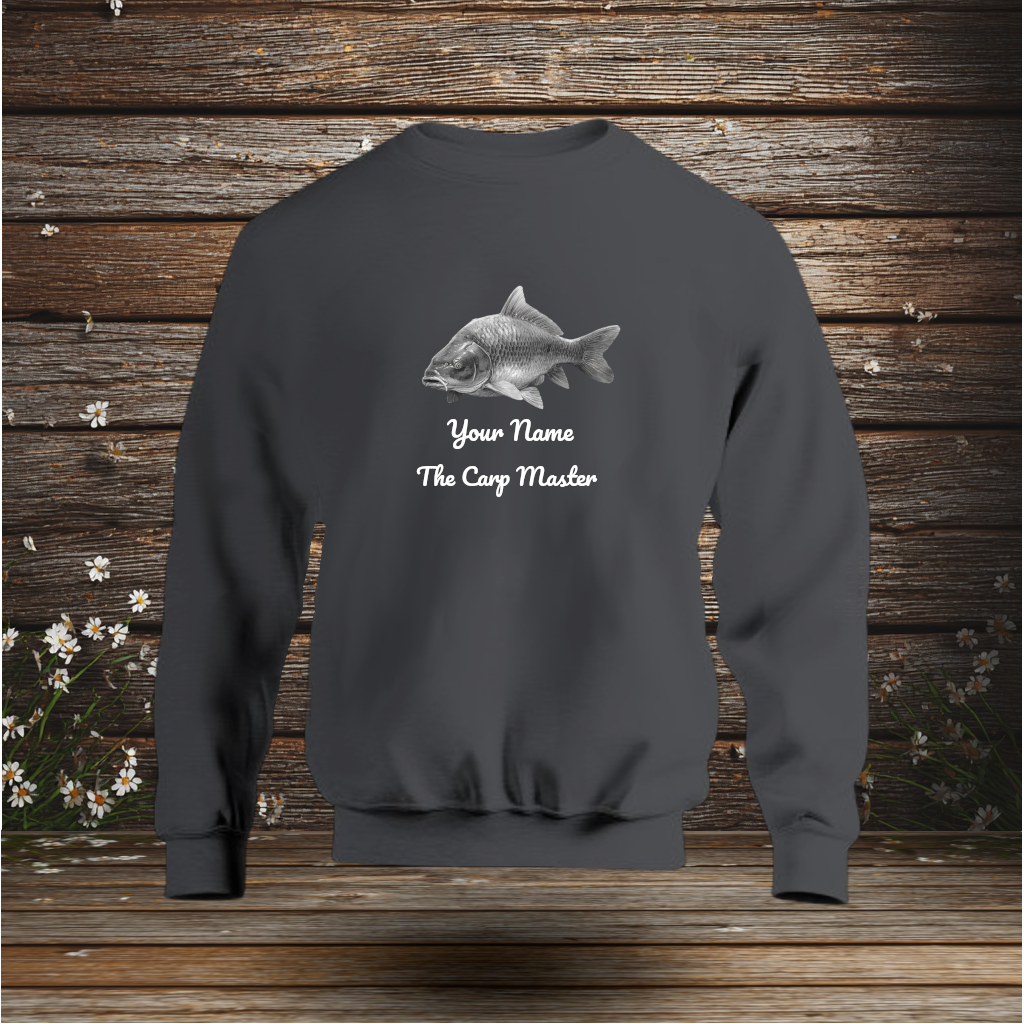 💚 Sweatshirt + The Carp Master + Your Text