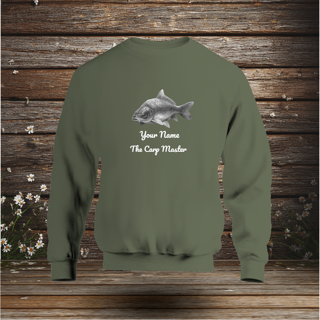 💚 Sweatshirt + The Carp Master + Your Text