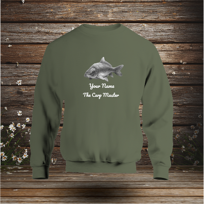 💚 Sweatshirt + The Carp Master + Your Text