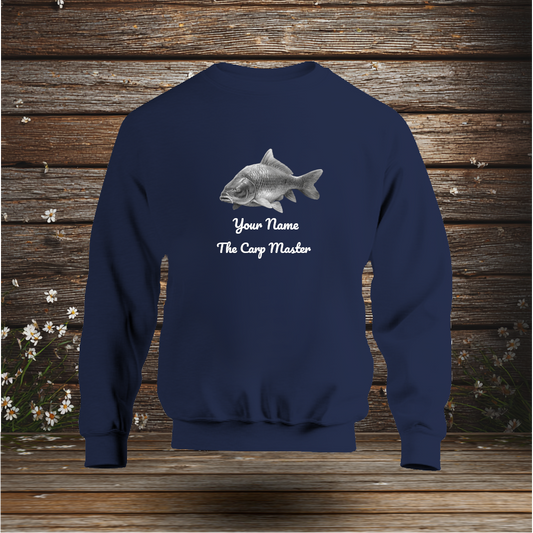 💚 Sweatshirt + The Carp Master + Your Text