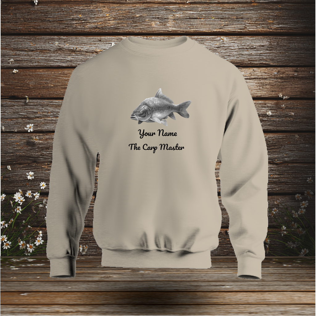 💚 Sweatshirt + The Carp Master + Your Text