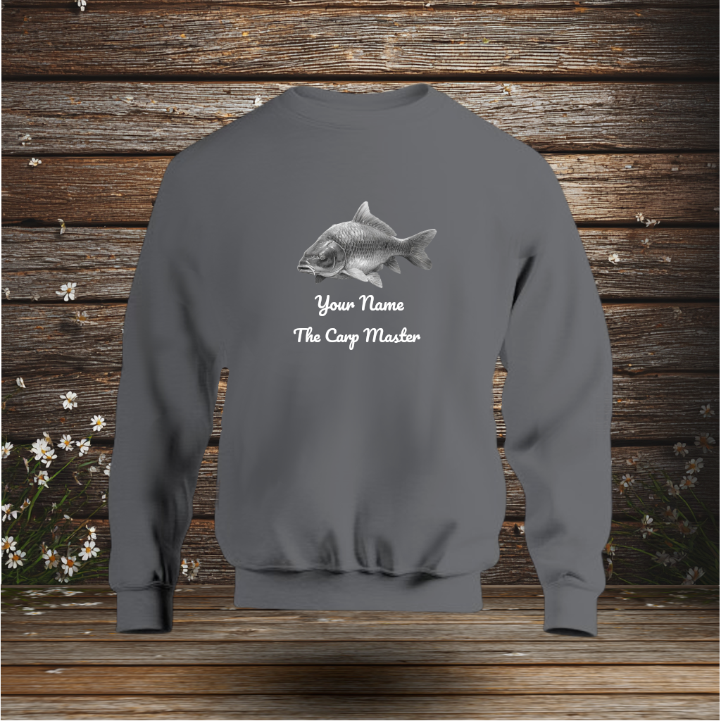💚 Sweatshirt + The Carp Master + Your Text