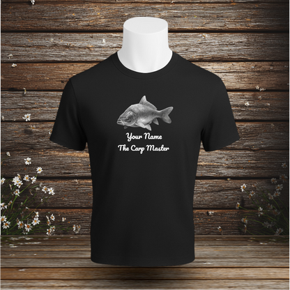 💚 Premium T-Shirt + The Carp Master + Your Text