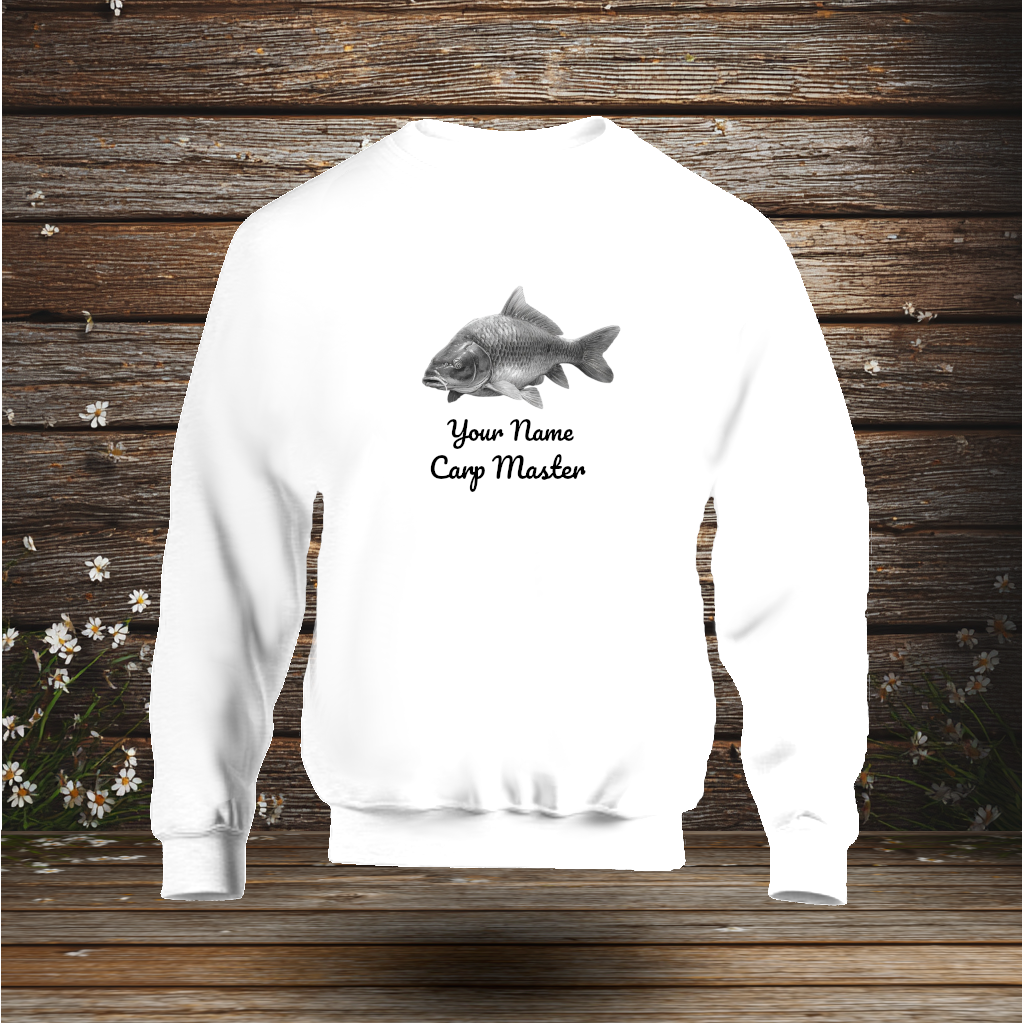 💚 Sweatshirt + The Carp Master + Your Text