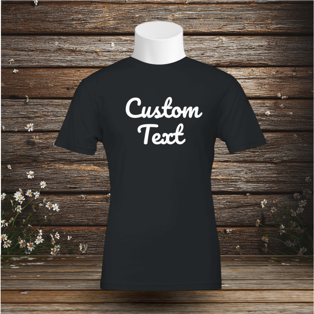 Premium T-Shirt + Custom Text