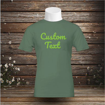 Premium T-Shirt + Custom Text