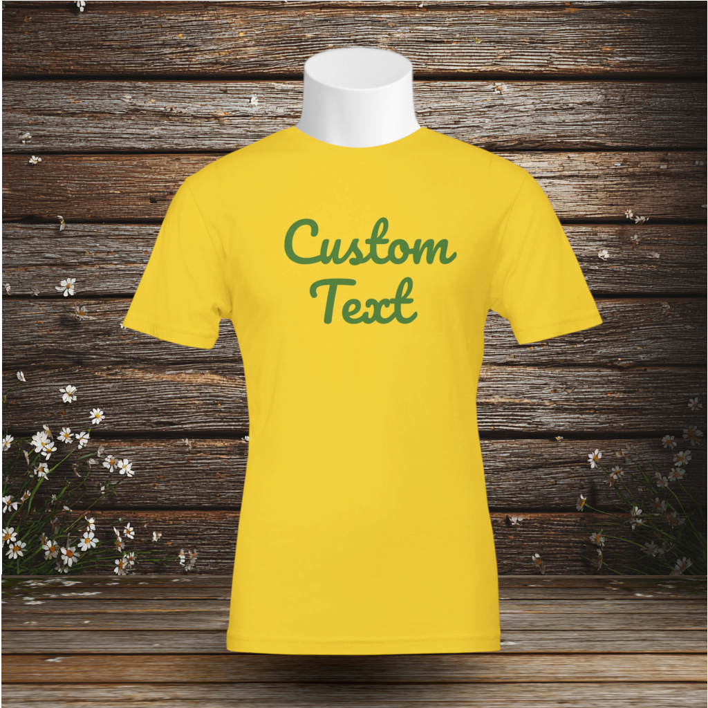 Premium T-Shirt + Custom Text