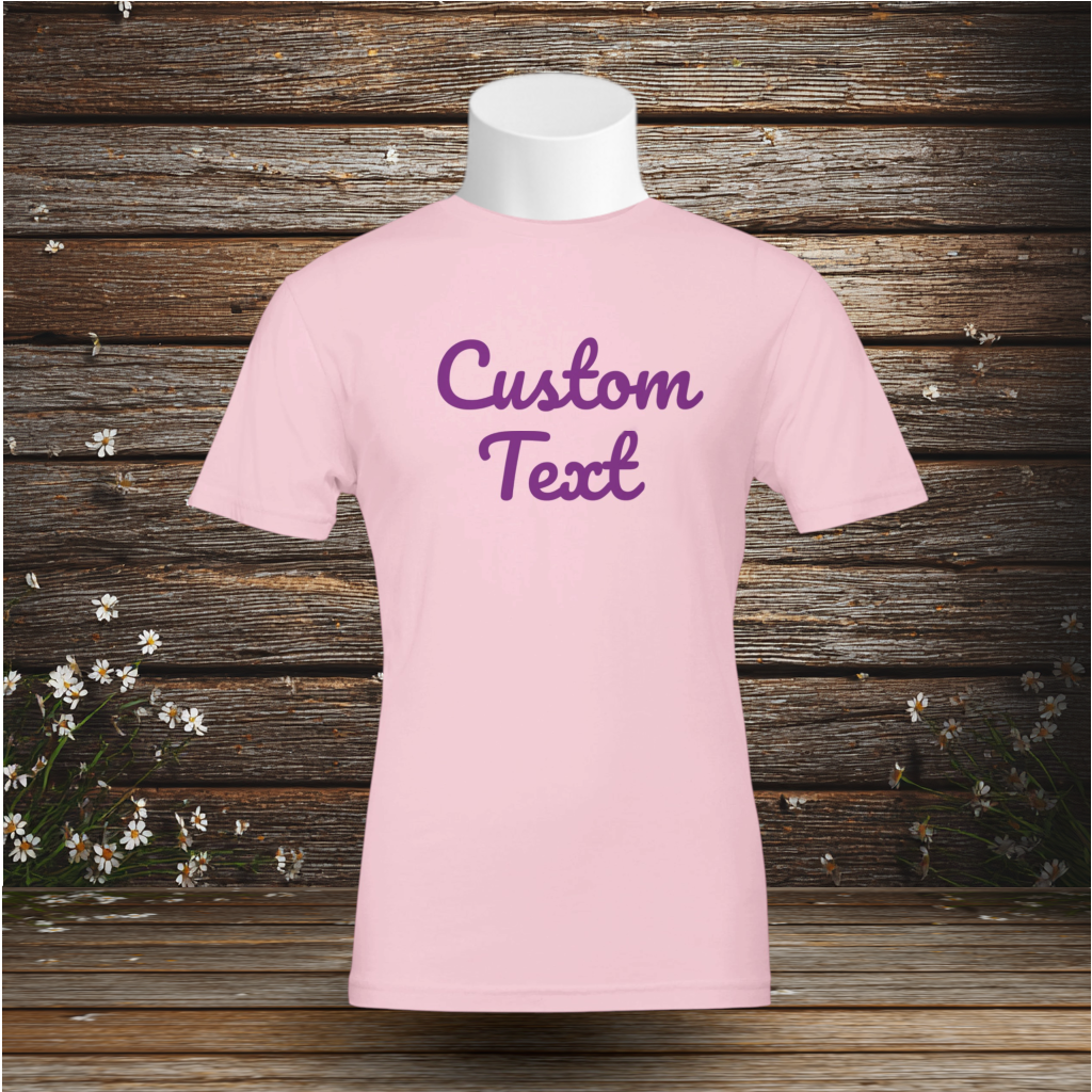 Premium T-Shirt + Custom Text