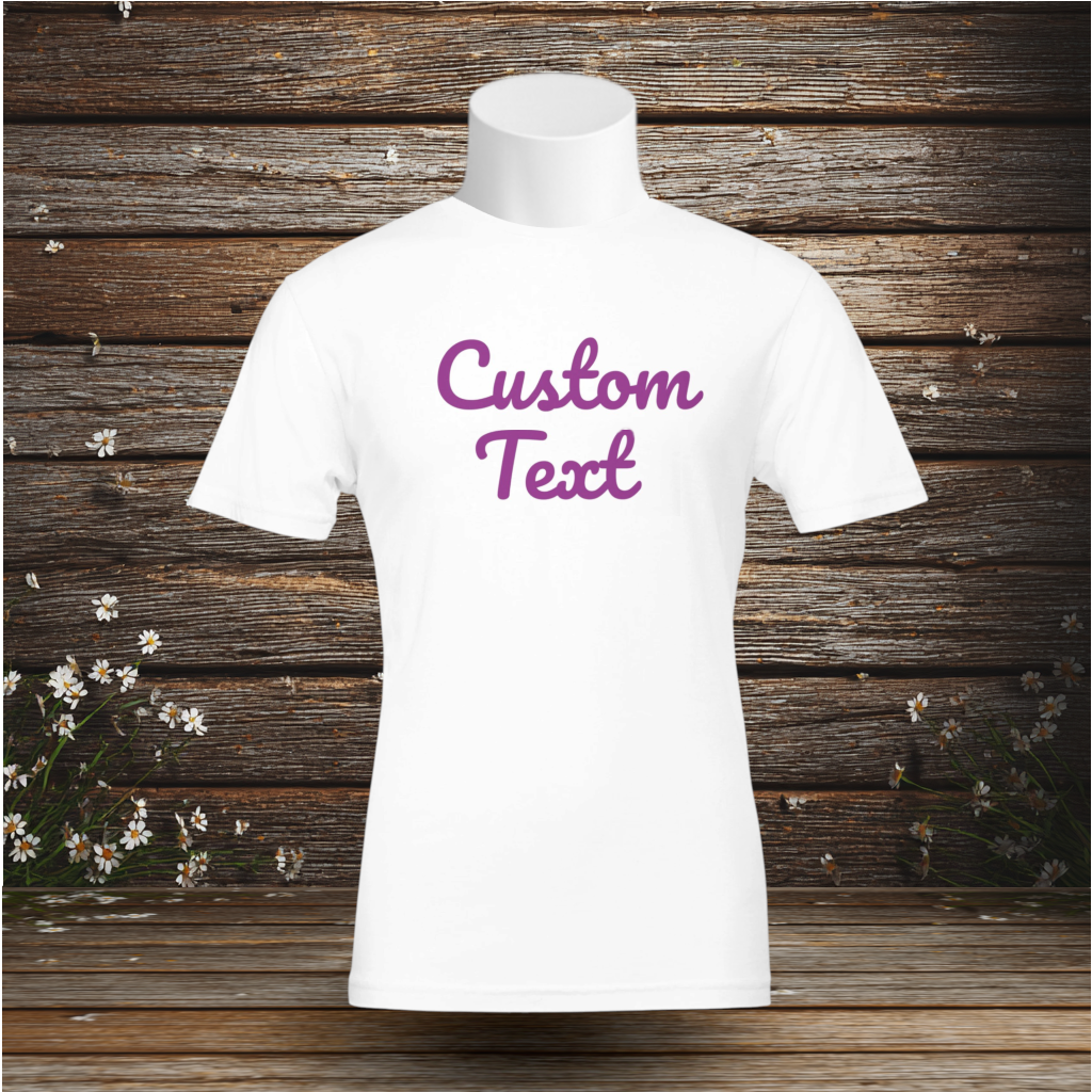 Premium T-Shirt + Custom Text