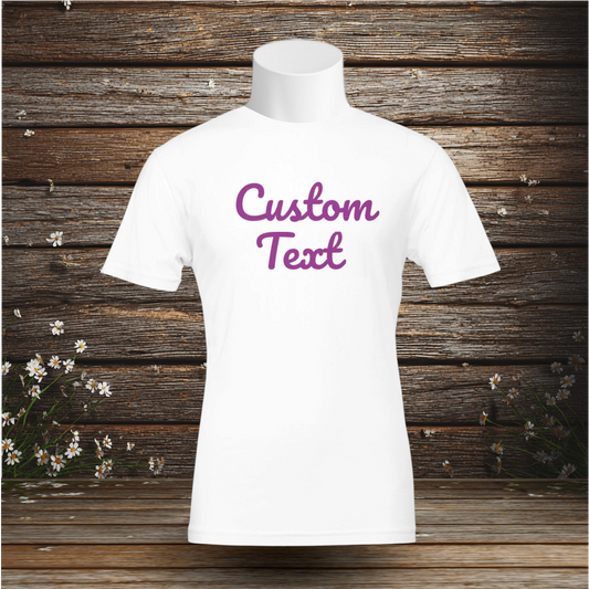 Premium T-Shirt + Custom Text
