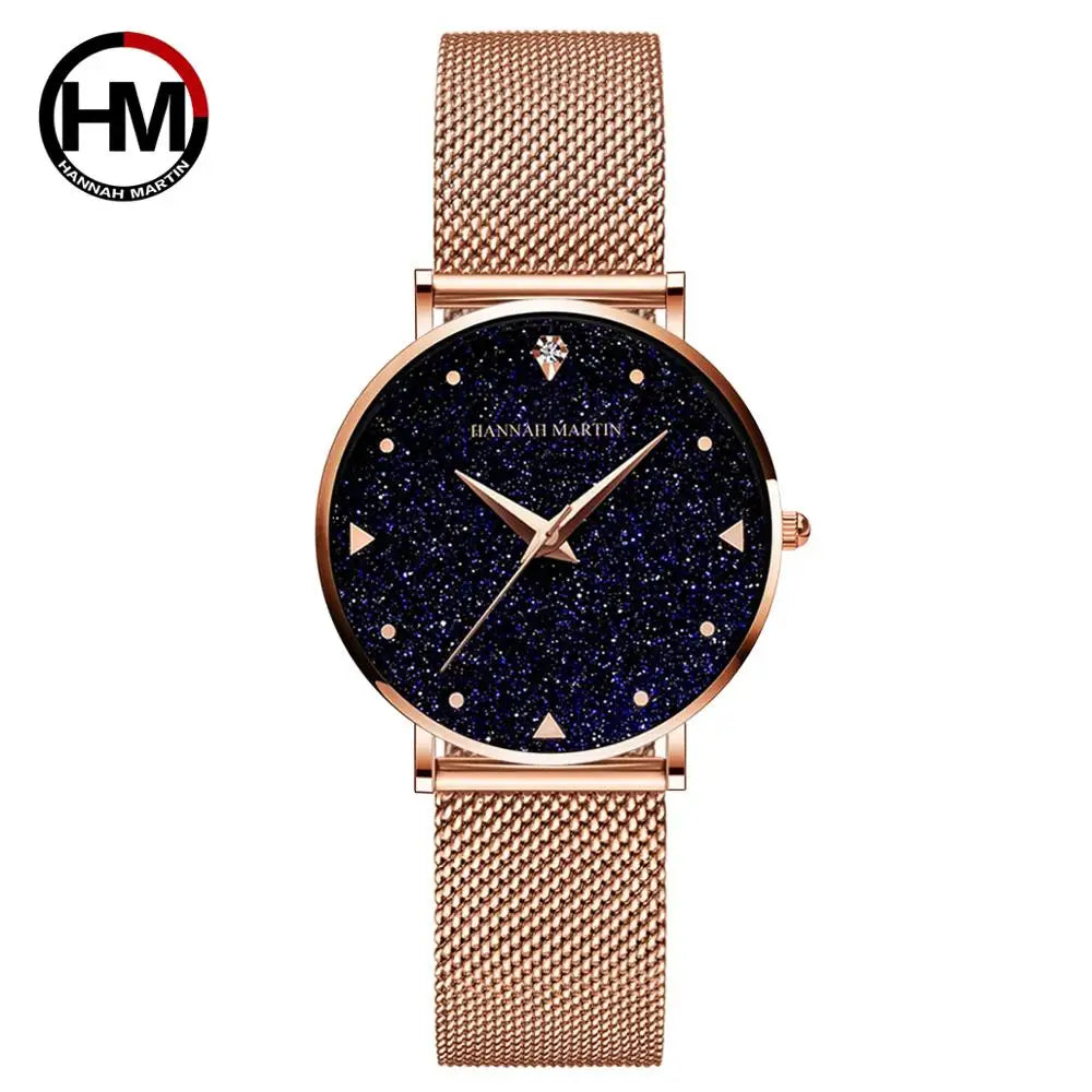 Women' Watches Night Stars Face + Quartz Movement by Hannah Martin