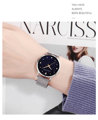 Women' Watches Night Stars Face + Quartz Movement by Hannah Martin