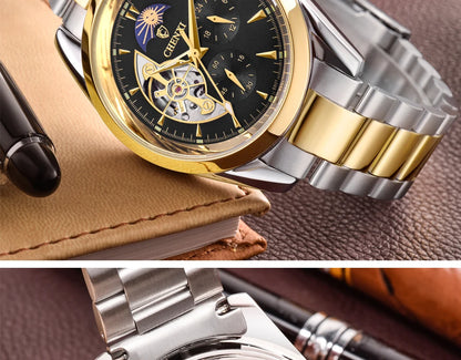 Men's Watch Luxury Tourbillon Design Automatic Wristwatch