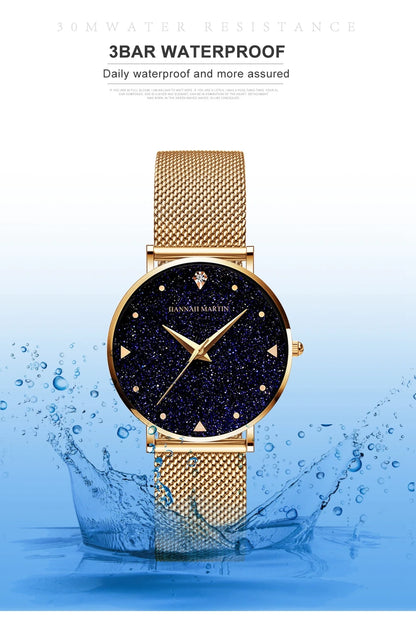 Women' Watches Night Stars Face + Quartz Movement by Hannah Martin