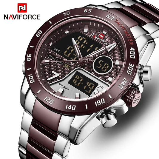 NAVIFORCE Waterproof Sports Quartz Analog Digital Wristwatch (no box)