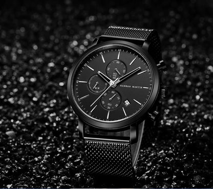 Men's Wristwatch Stainless Steel Waterproof for any Occasion.