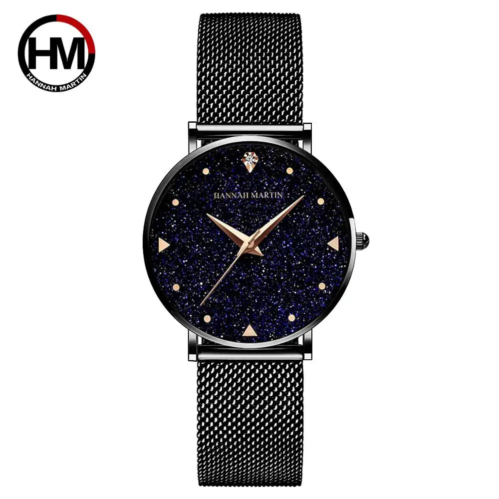 Women' Watches Night Stars Face + Quartz Movement by Hannah Martin