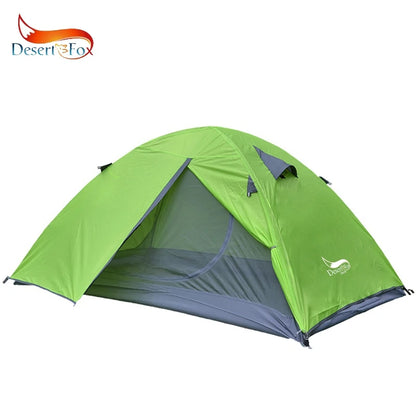 2 Man Tent Aluminum Poles Lightweight Double Layer. Desert fox.