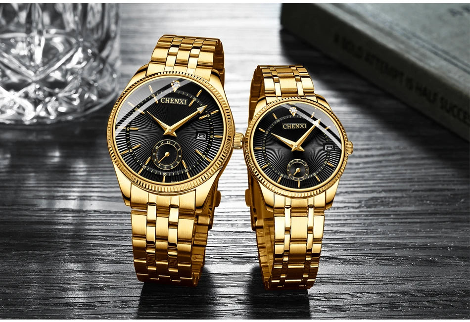 Women + Men's Quartz Movement Wristwatches by CHENXI.