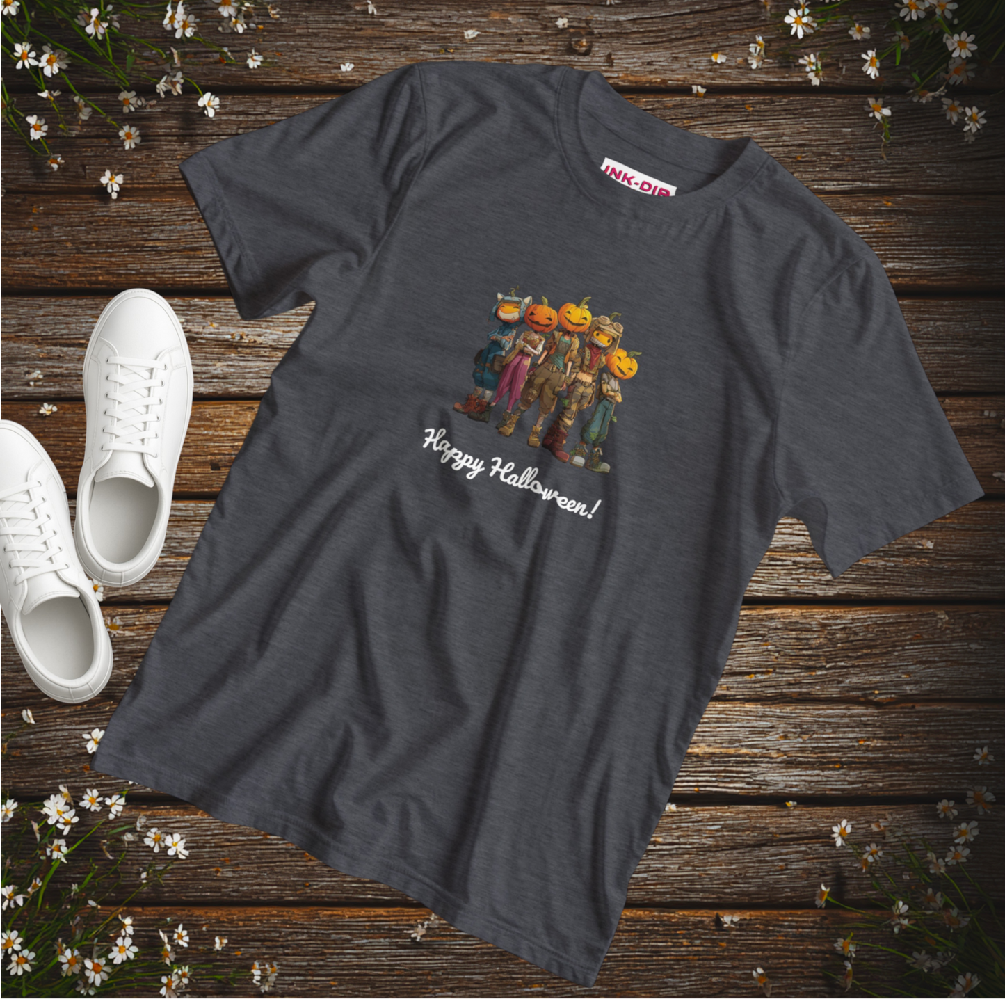 Heavyweight T-shirt + Happy Halloween