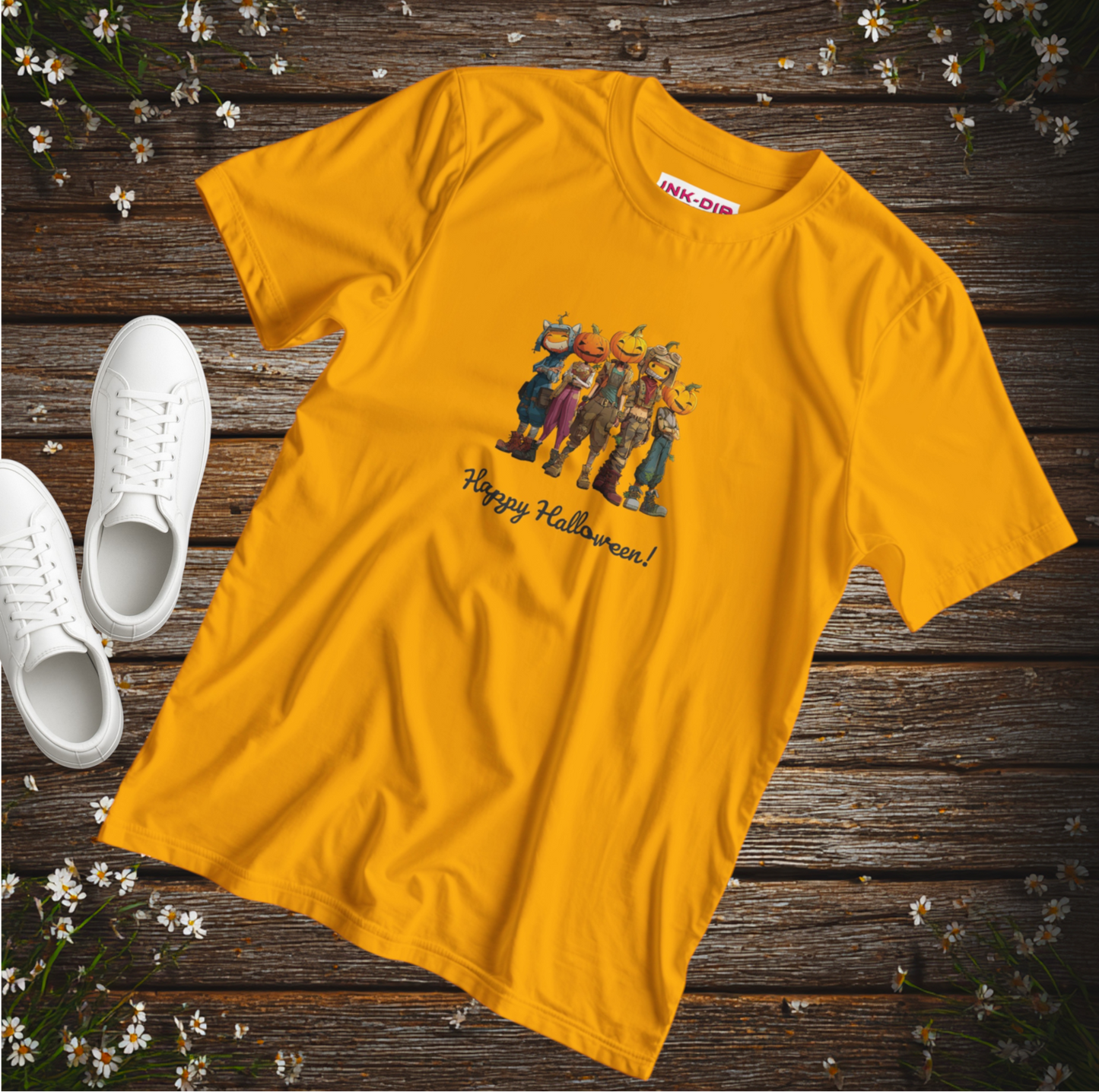 Heavyweight T-shirt + Happy Halloween