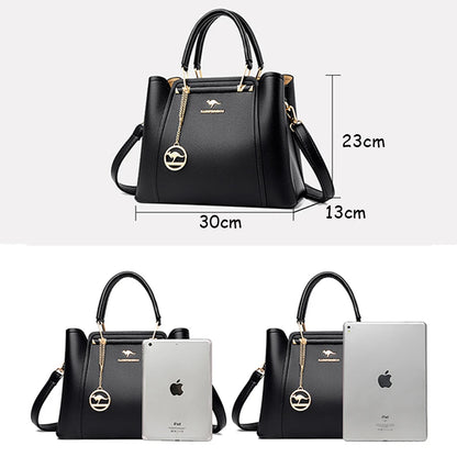 Luxury Handbag Large Capacity 3 Layer Shoulder Bag+