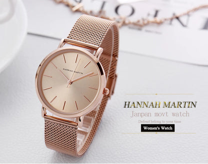 Waterproof Ladies Quartz Movement Wristwatches By Hannah Martin