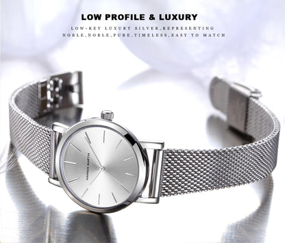 Waterproof Ladies Quartz Movement Wristwatches By Hannah Martin