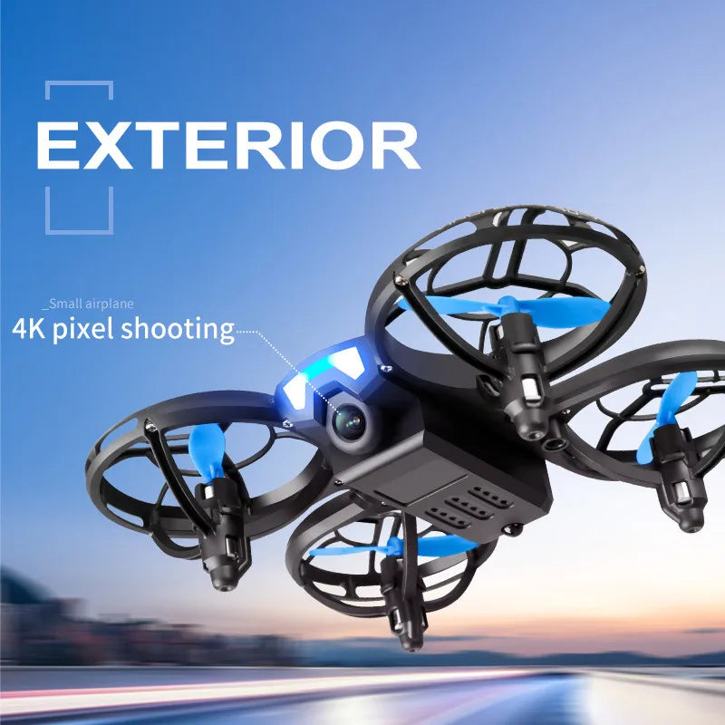 Drone V8 Mini 4K 1080P HD Camera WiFi Fpv Maintains Height Foldable + Case