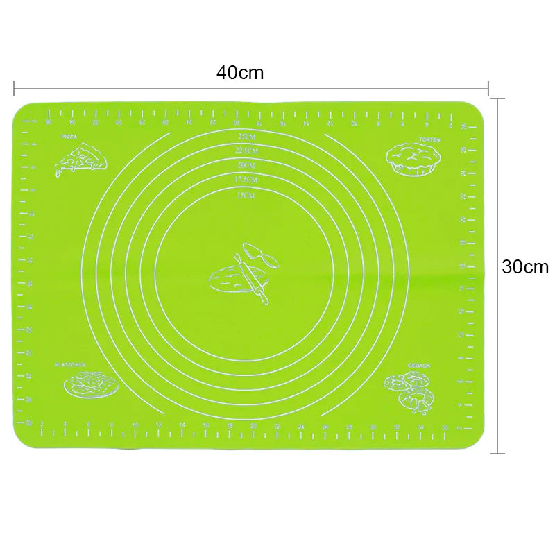 Silicone Non-Stick Rolling Mat Pastry Non-Slip Mat Kitchen Tools for Making Pastry Cakes