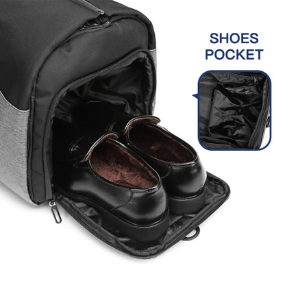 Travel Bag Large Capacity Waterproof Shoes + Suit Storage. Oxford