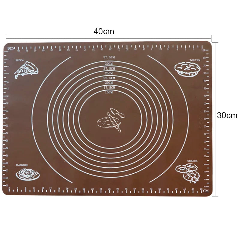 Silicone Non-Stick Rolling Mat Pastry Non-Slip Mat Kitchen Tools for Making Pastry Cakes