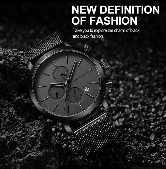 Men's Wristwatch Stainless Steel Waterproof for any Occasion.