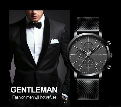 Men's Wristwatch Stainless Steel Waterproof for any Occasion.