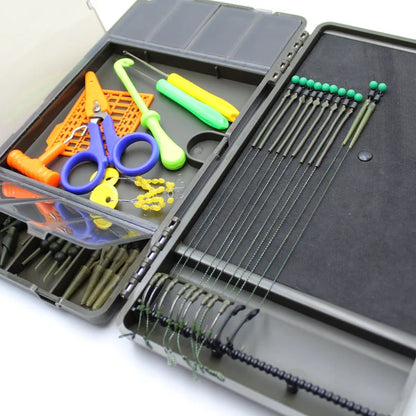 Carp Fishing Tackle Box for Hair Ronnie Zig Rig Lead Clip Kit Storage Case.