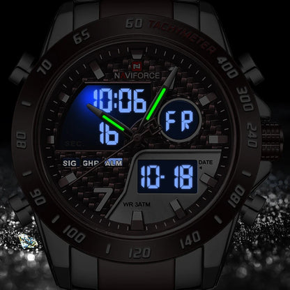 NAVIFORCE Waterproof Sports Quartz Analog Digital Wristwatch (no box)