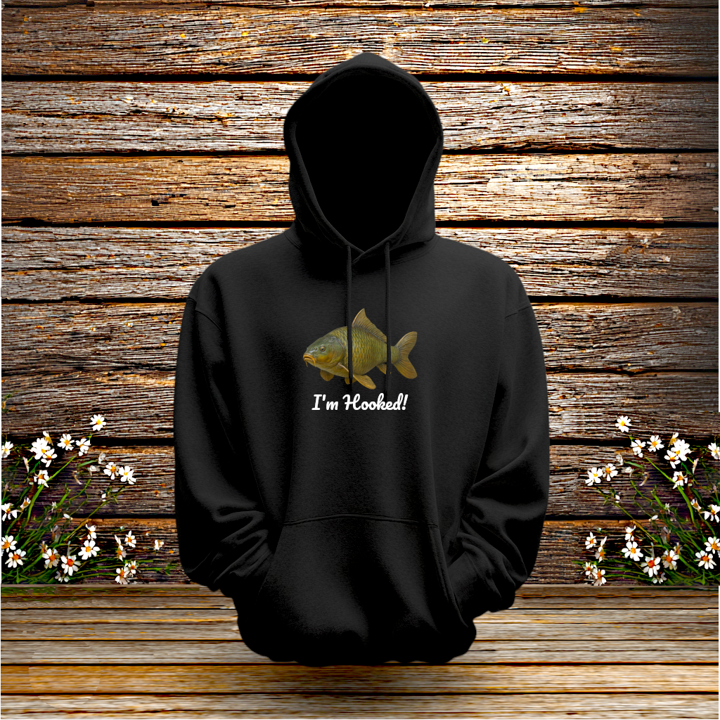 Pullover Hoodie + I'm Hooked