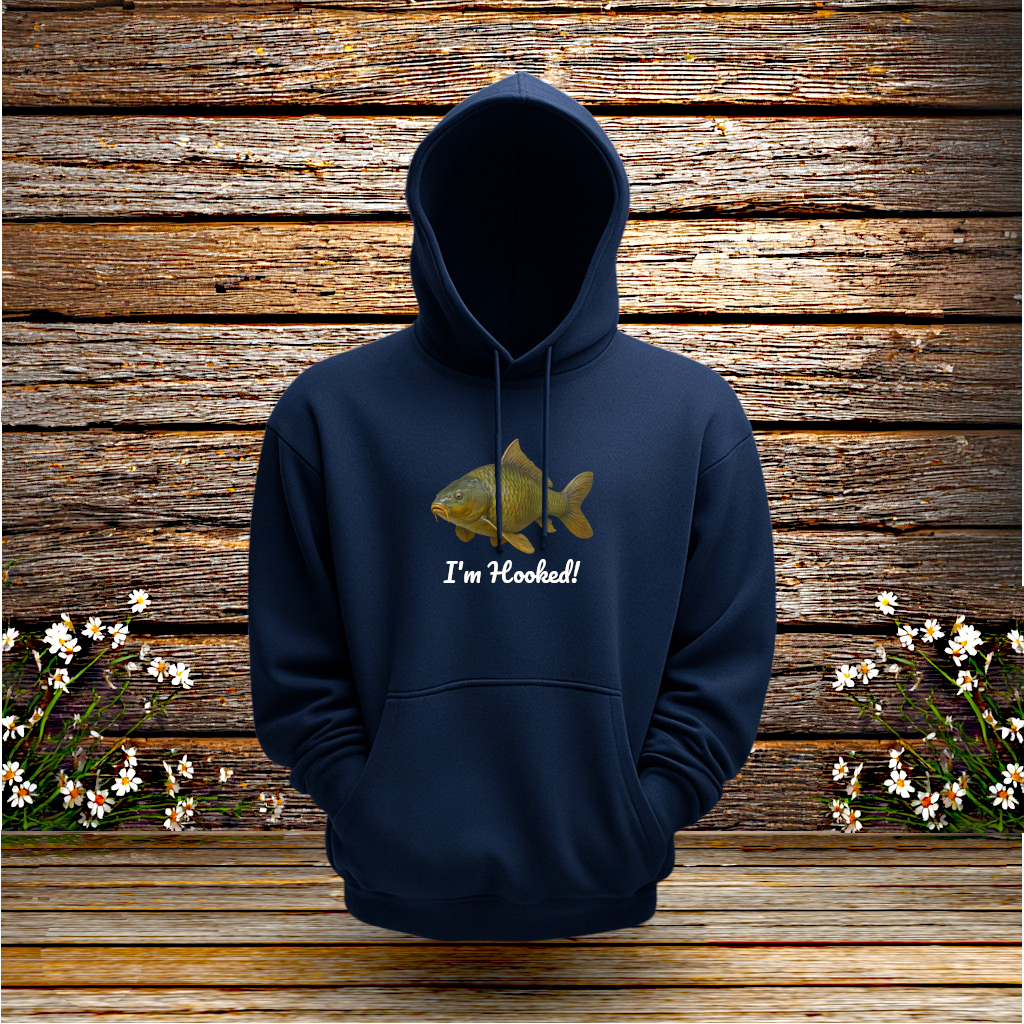 Pullover Hoodie + I'm Hooked