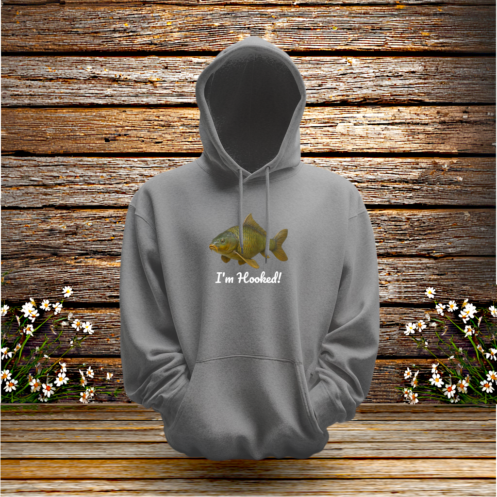 Pullover Hoodie + I'm Hooked