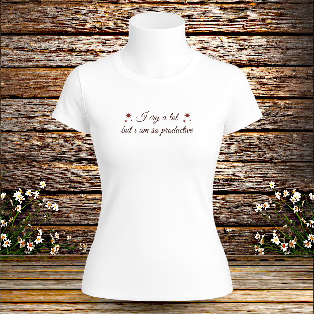 Premium T-Shirt + I cry a lot