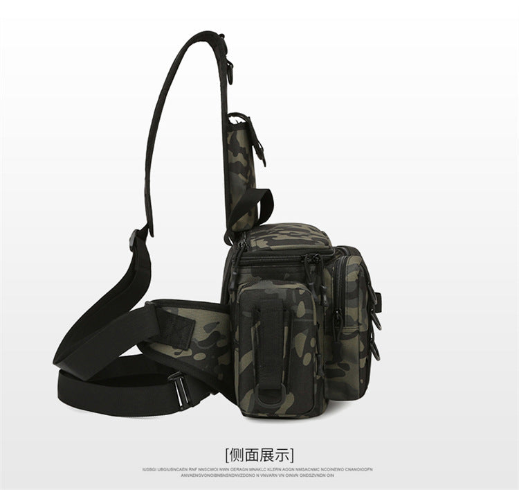 Waterproof Fishing Bag Multifunction Waist Pack 600D Nylon Multi Pocket