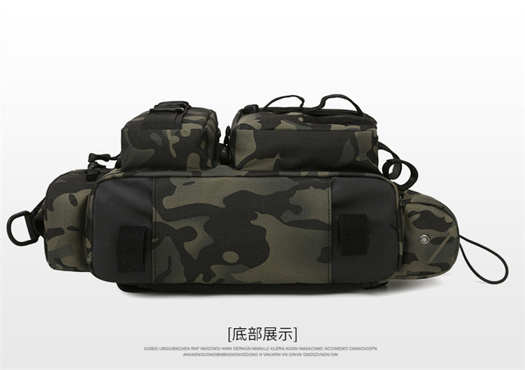 Waterproof Fishing Bag Multifunction Waist Pack 600D Nylon Multi Pocket