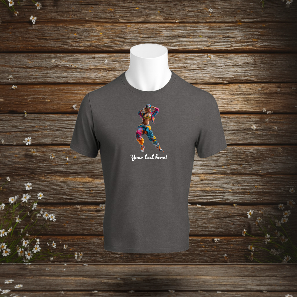 💚 Premium T-Shirt + Your Text (F3)