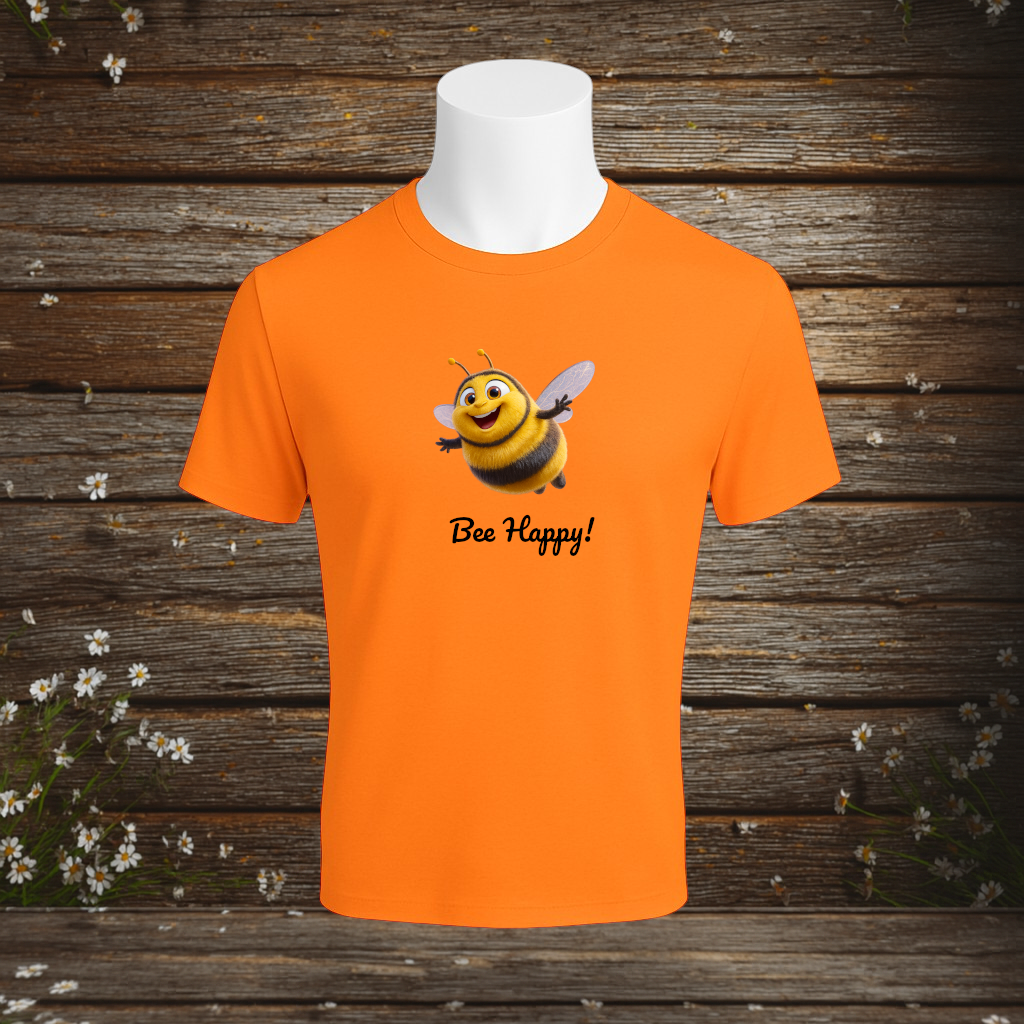 Premium T-Shirt + Bee Happy